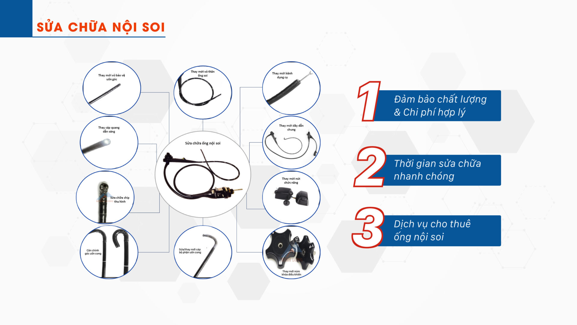 Dịch vụ sửa chữa nội soi công ty Minh Long